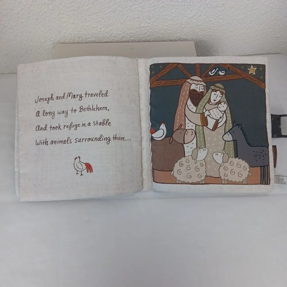 Demdaco Happy Birthday Jesus Soft Quiet Book Soft Neutral Colors Religious Story